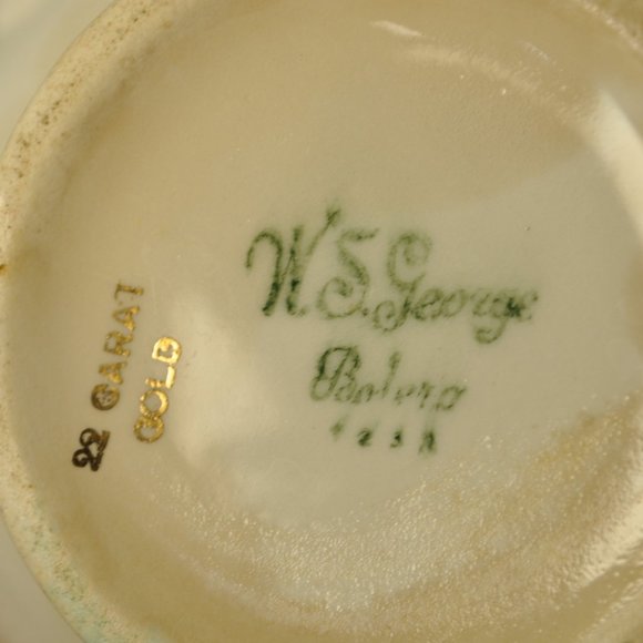 vintage W.S. George Bolero peach blossom 123A 16 oz sugar bowl with lid (214w) - Picture 14 of 14